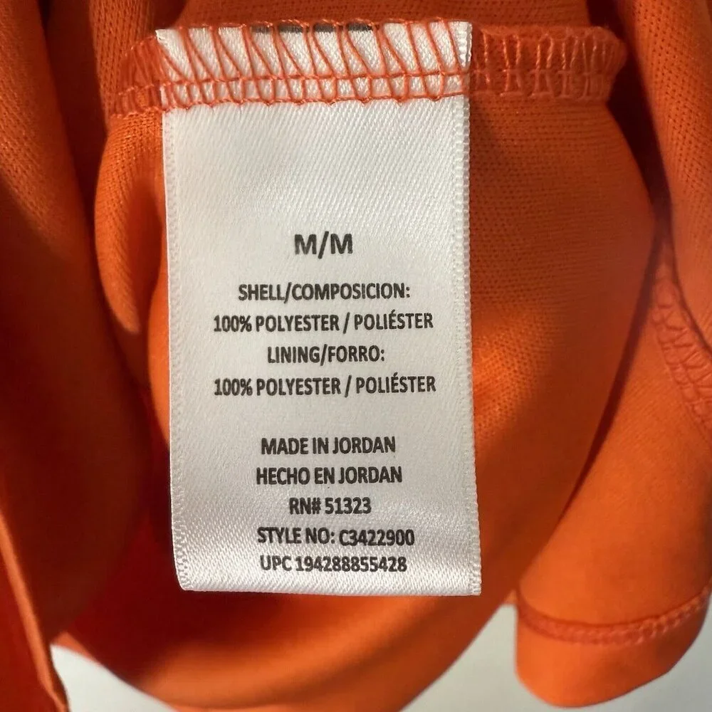 Vince Camuto Mini Short Floral Tiered Ruffle Shift Dress Orange NWT Sz M - Picture 8 of 10